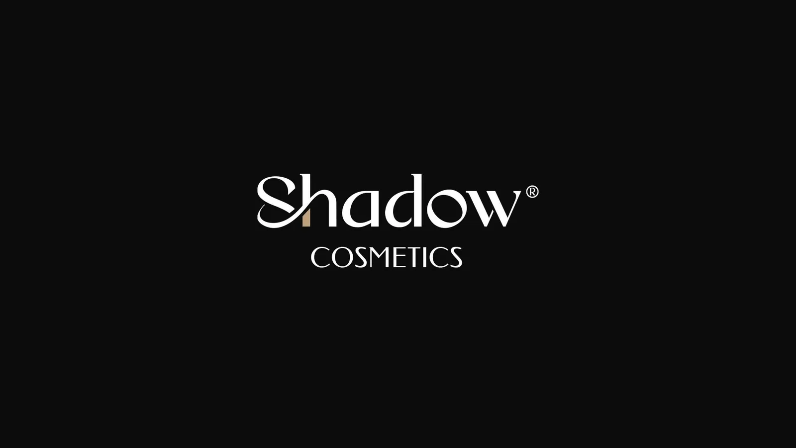 Shadow Cosmetics logotype on black